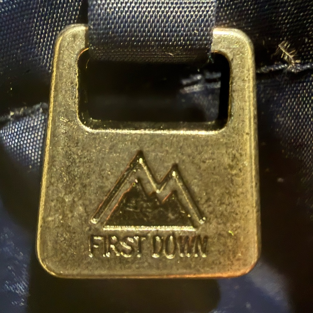 First Down Reversible Puffer Jacket Ripstop Y2K - image 7